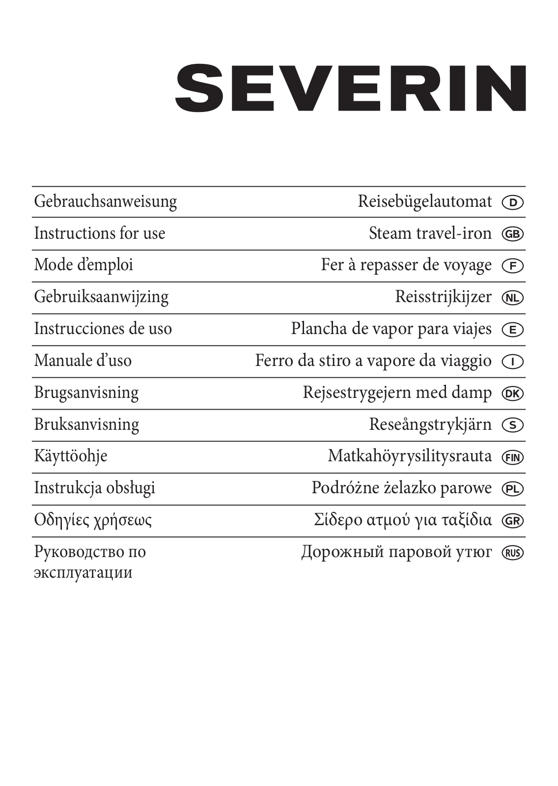 Severin BA 3234 User Manual