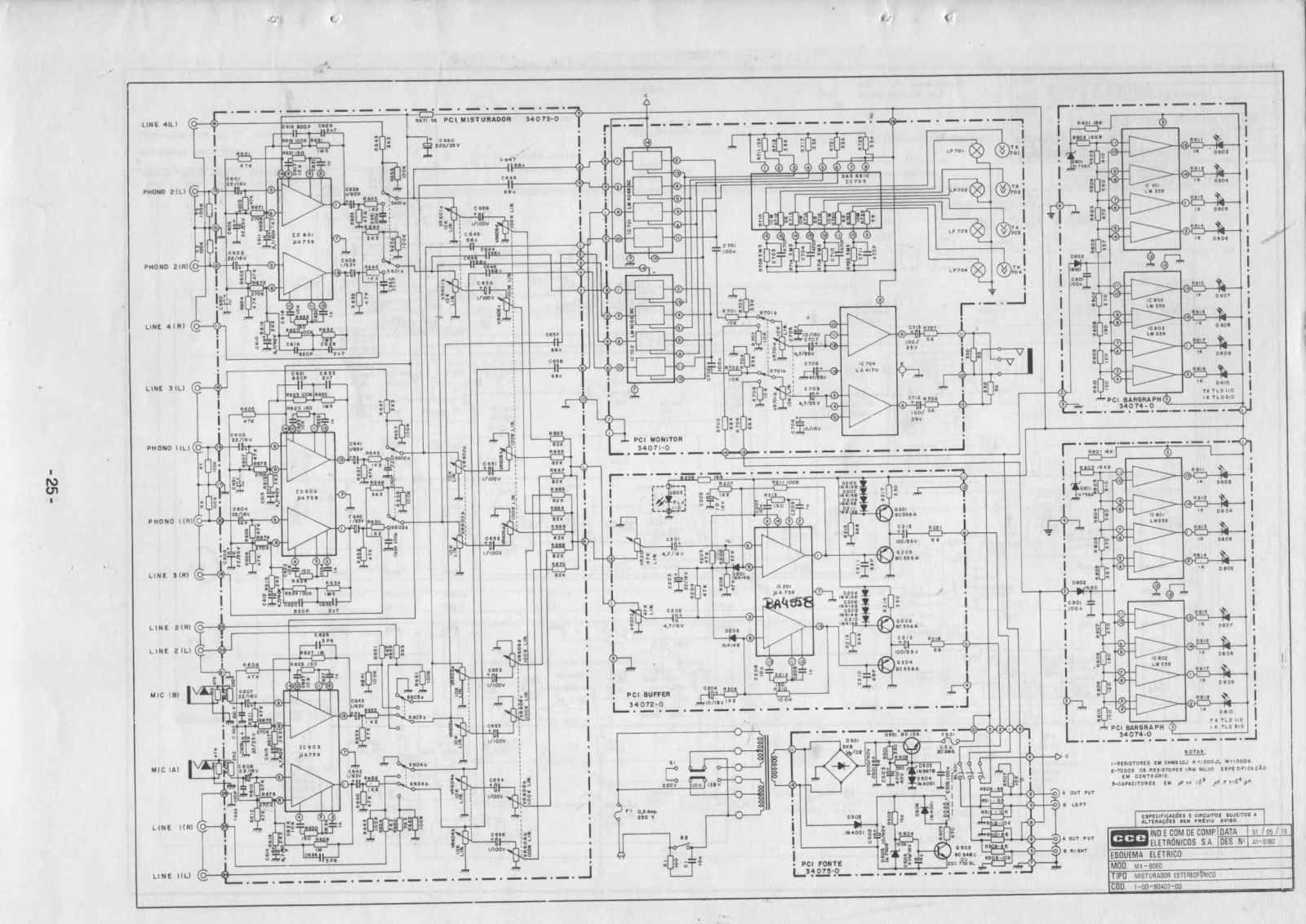 CCE MX-6060 Schematic