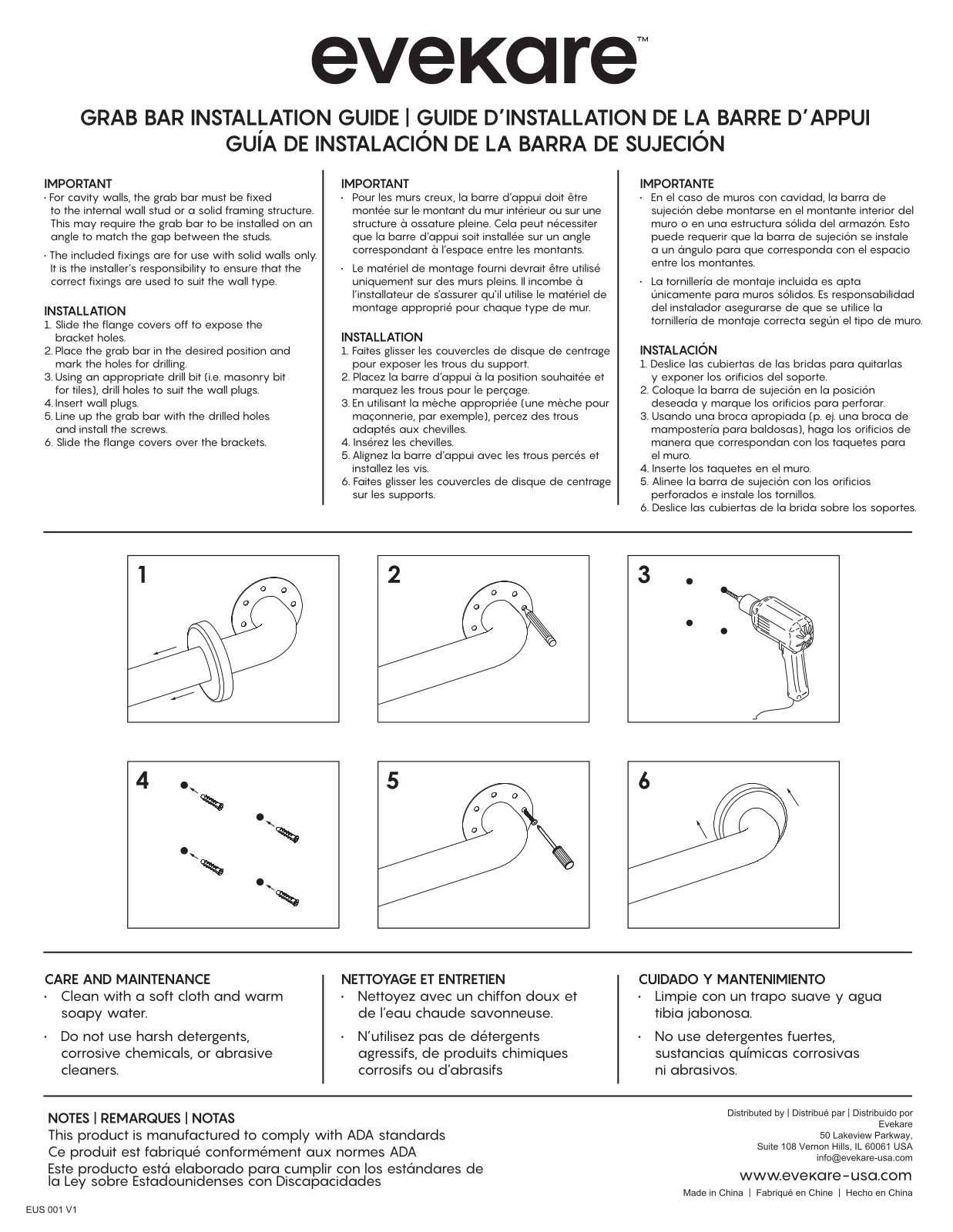 EVEKARE HSXA1069 Installation & Assembly - ManualMachine.com
