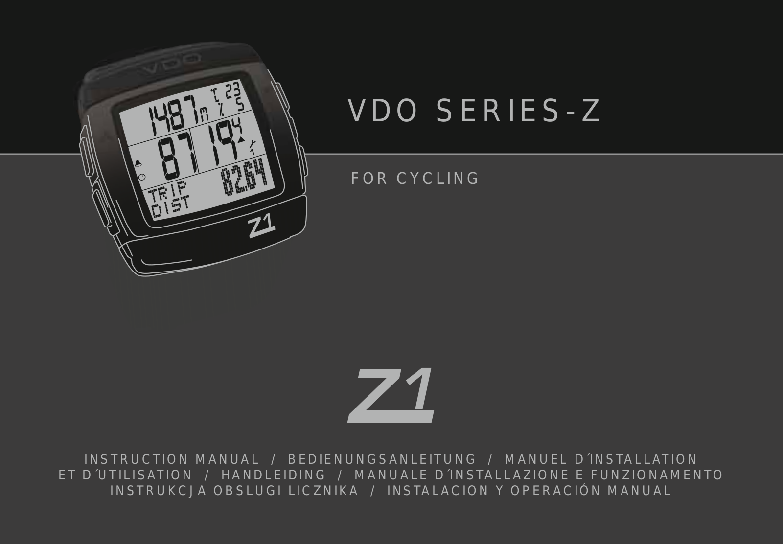 VDO Z1 User Manual