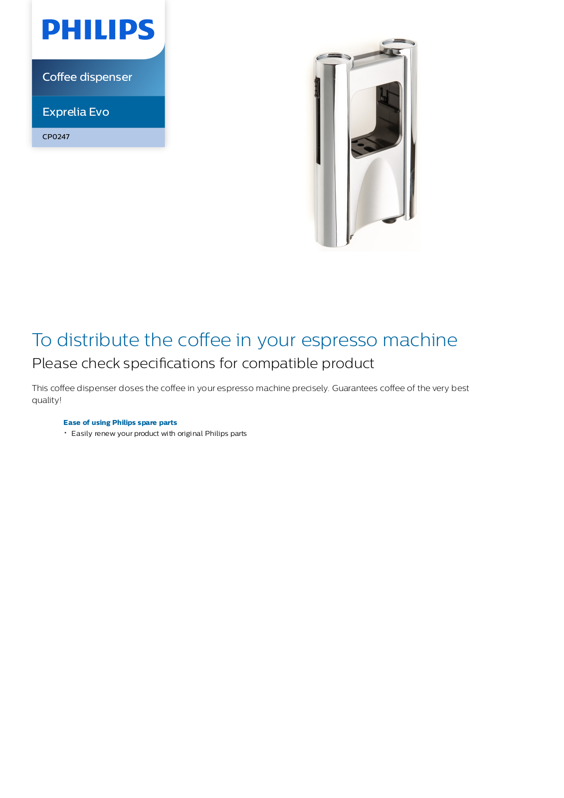 Philips CP0247/01 leaflet - ManualMachine.com