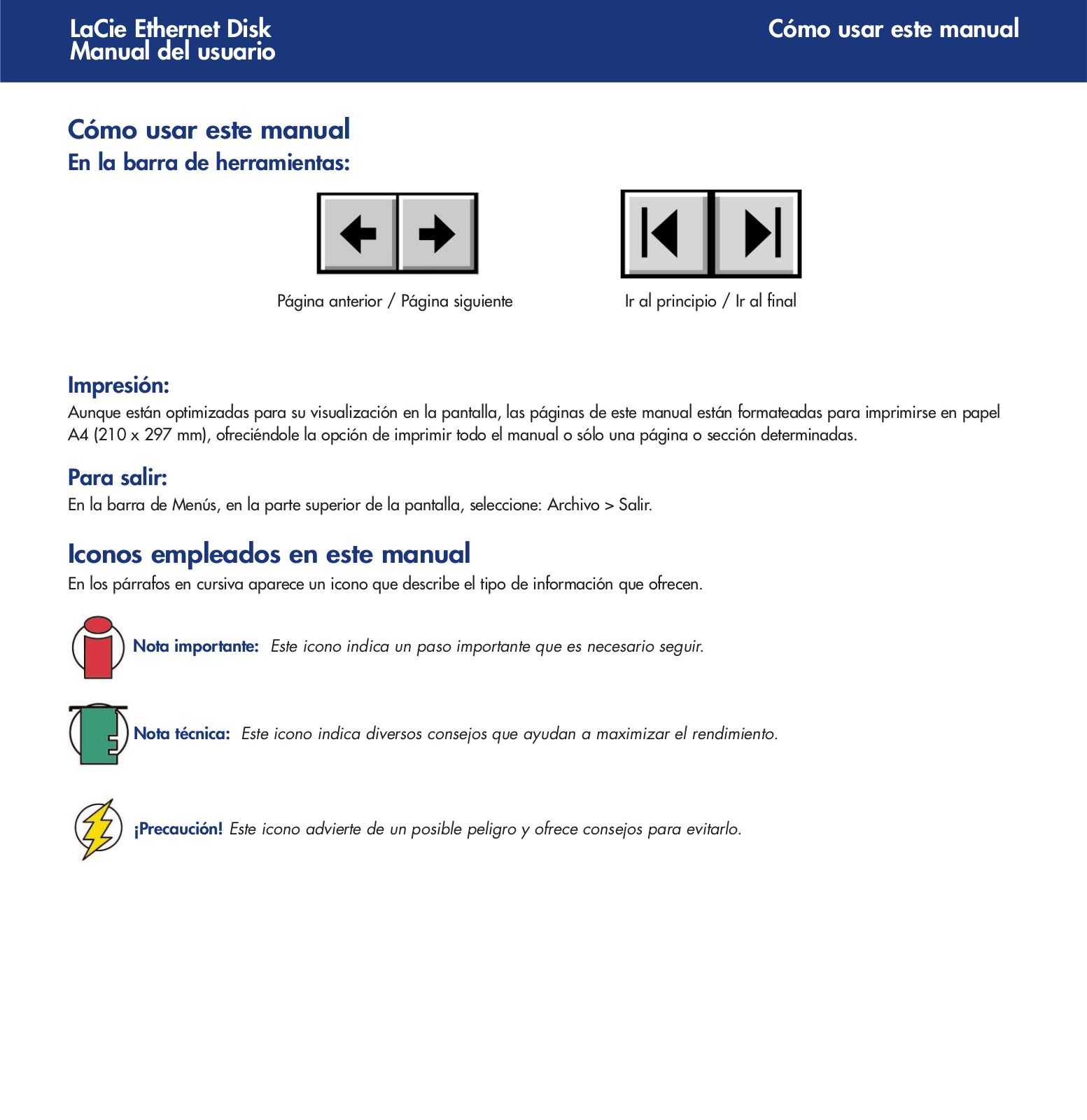 Lacie ETHERNET DISK User Manual