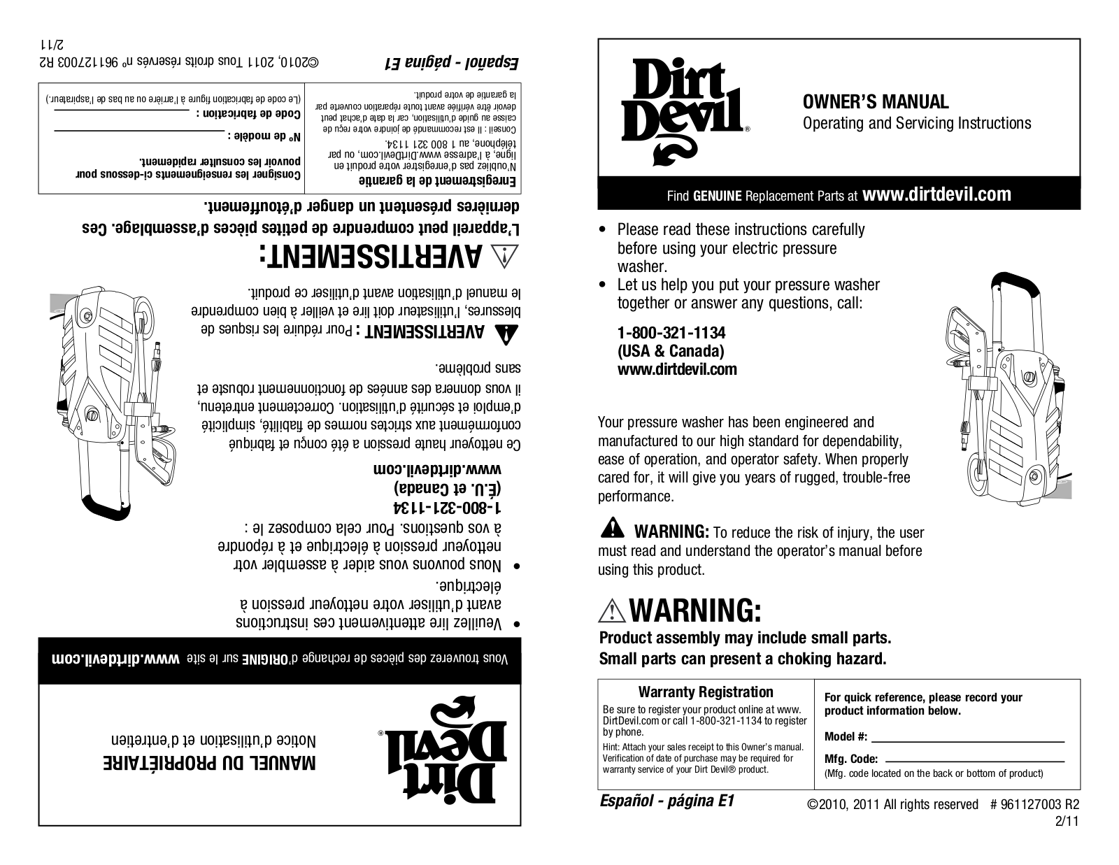 Dirtdevil ND40014 User Manual