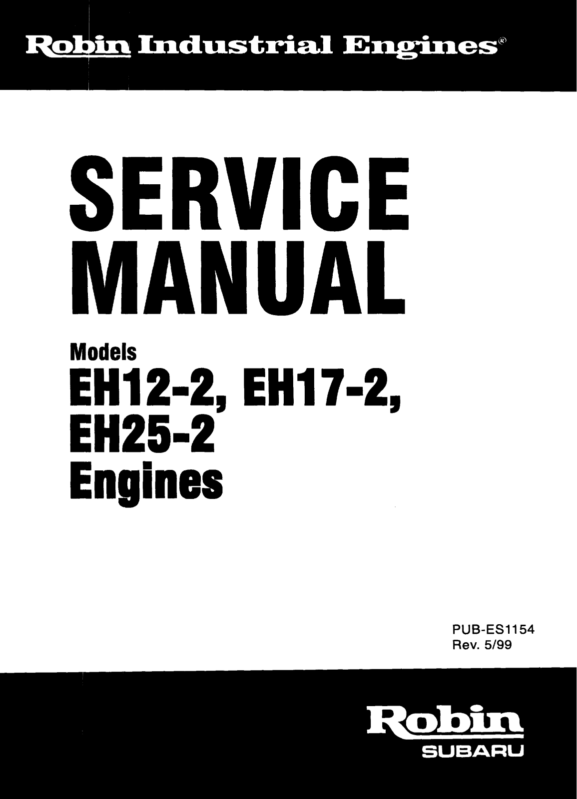 Robin EH17-2, EH25-2 Service Manual - ManualMachine.com