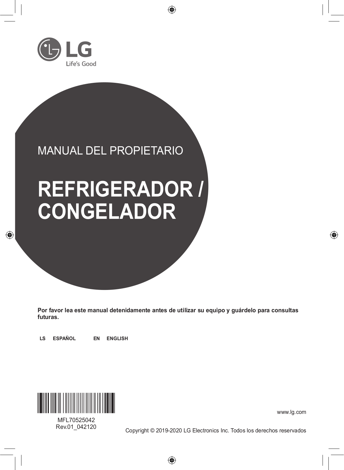 LG LM57MXTAF User Manual