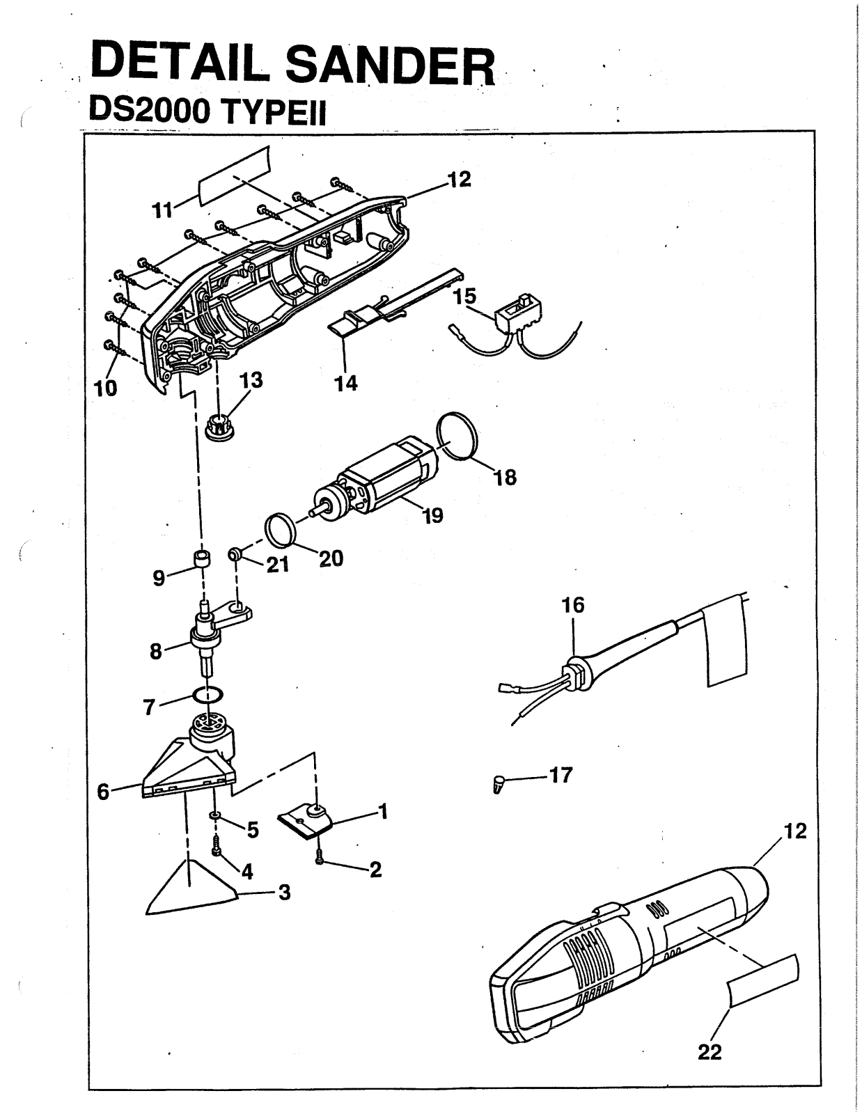 Ryobi DS2000-TYPEII User Manual