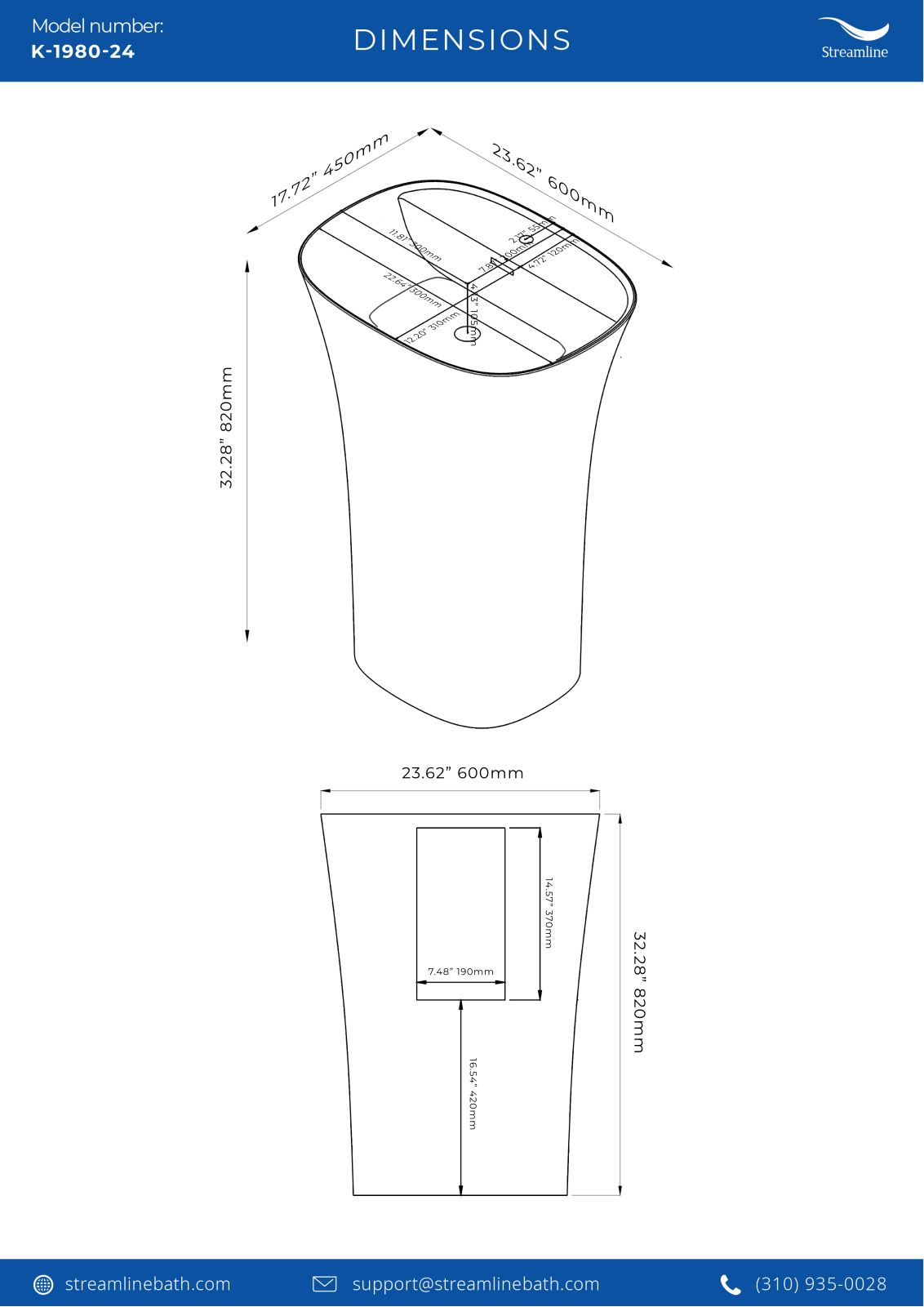 Streamline Bath SLBH7612 Specifications - ManualMachine.com