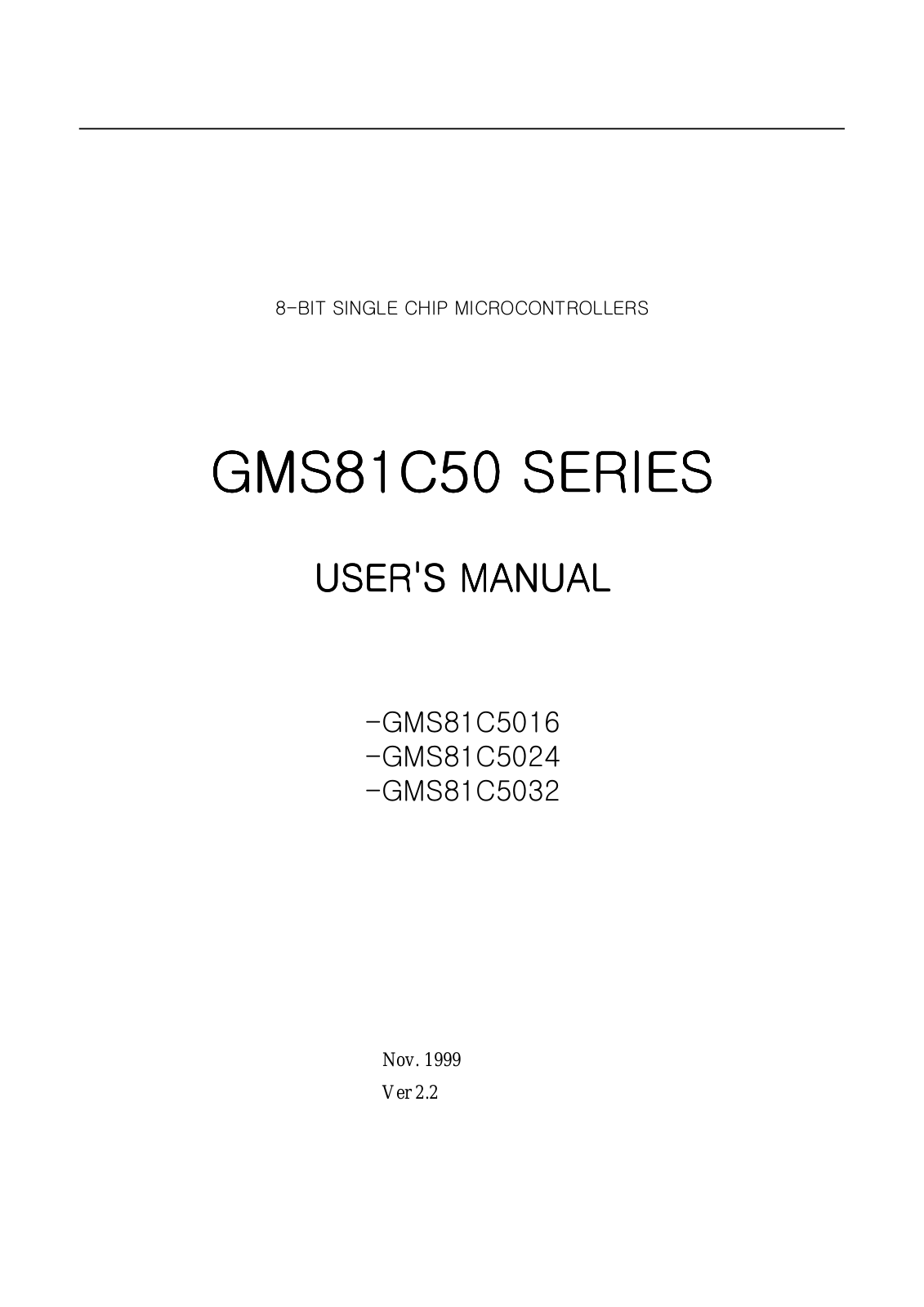 HEI GMS81C5032, GMS81C5024, GMS81C5016 Datasheet