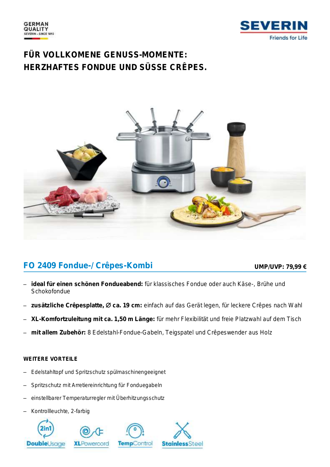 Severin FO 2409 Technical data