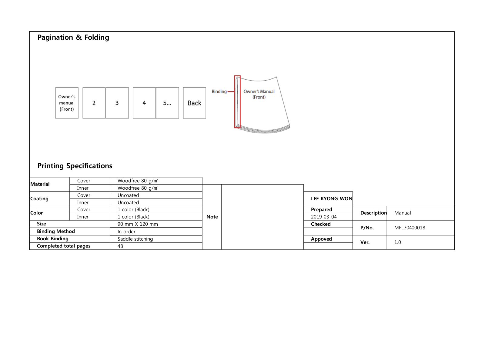 LG BWJ1V Users guide