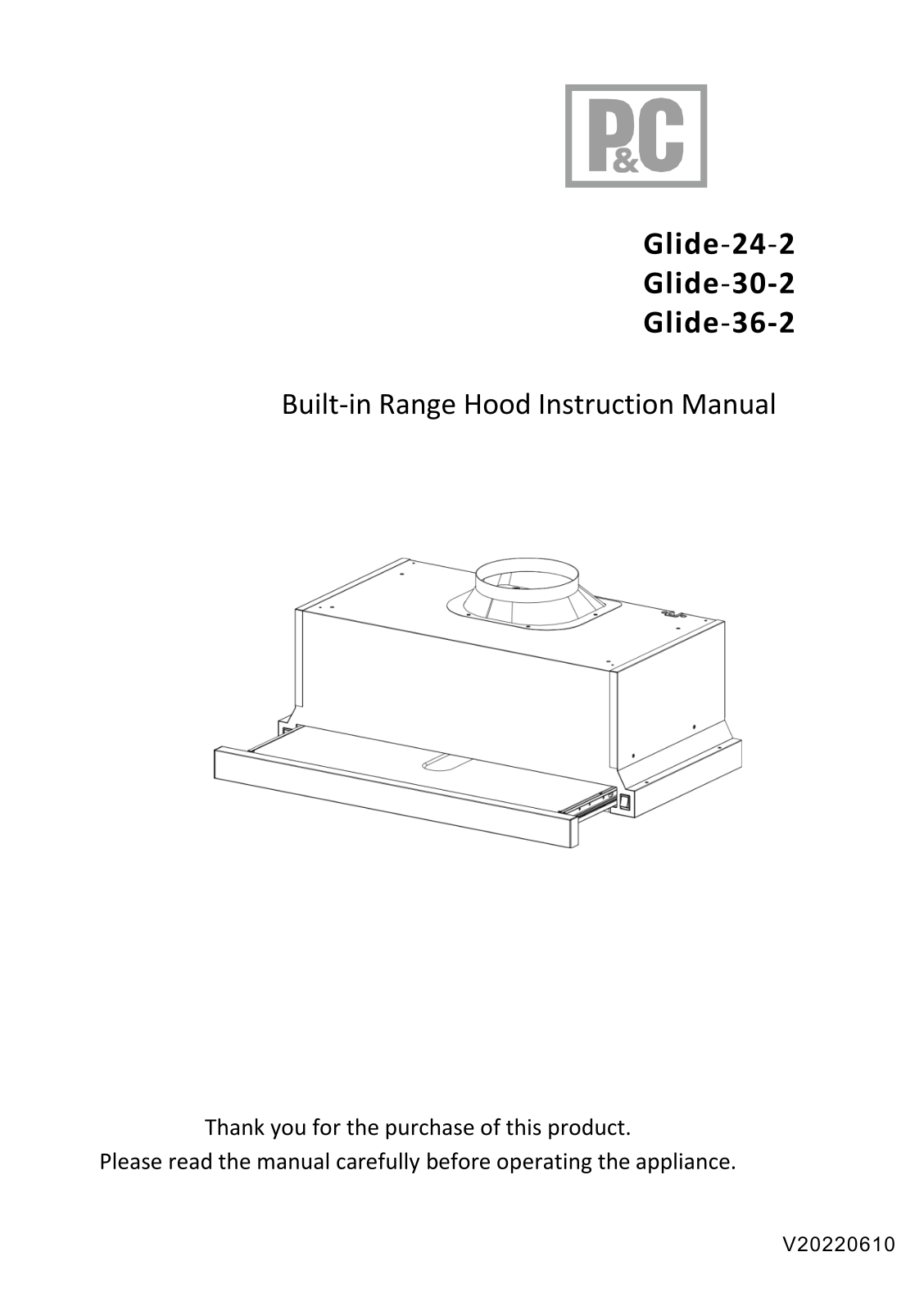 PORTER & CHARLES GLIDE-30-2 Use and care guide