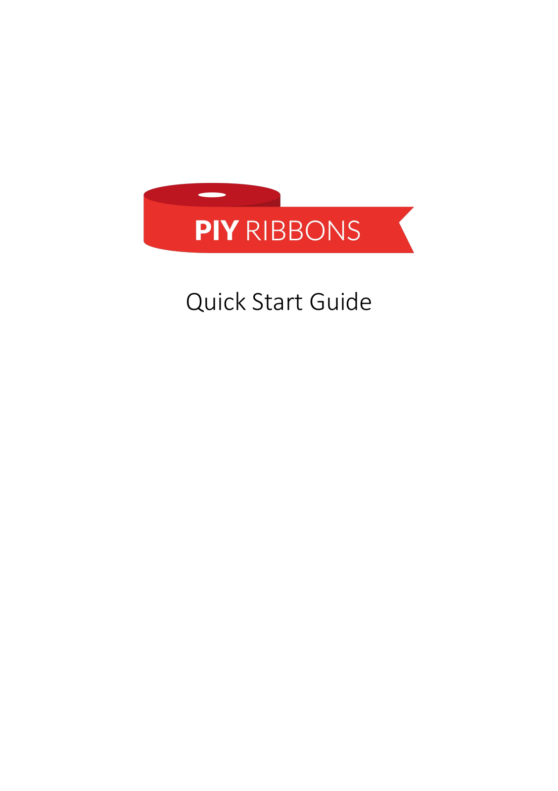 PIY Ribbons Printer Quick Start Manual - ManualMachine.com