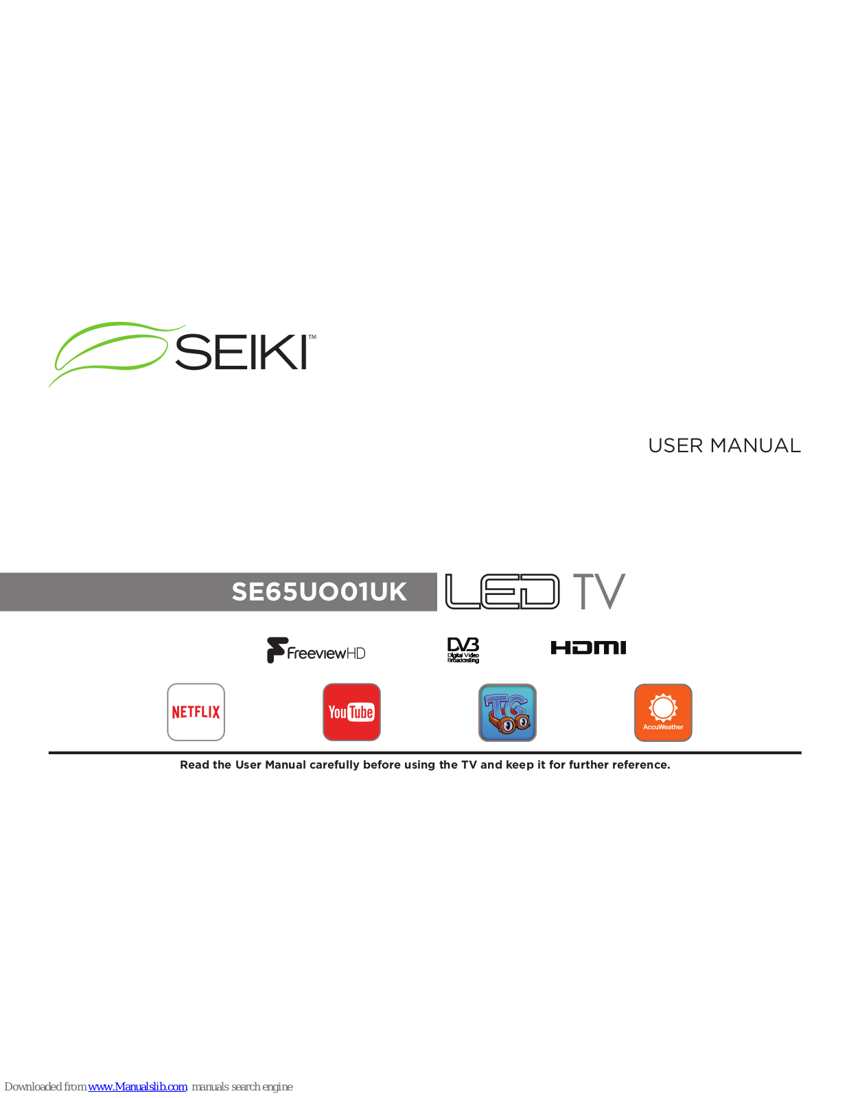 Seiki SE65UO01UK User Manual