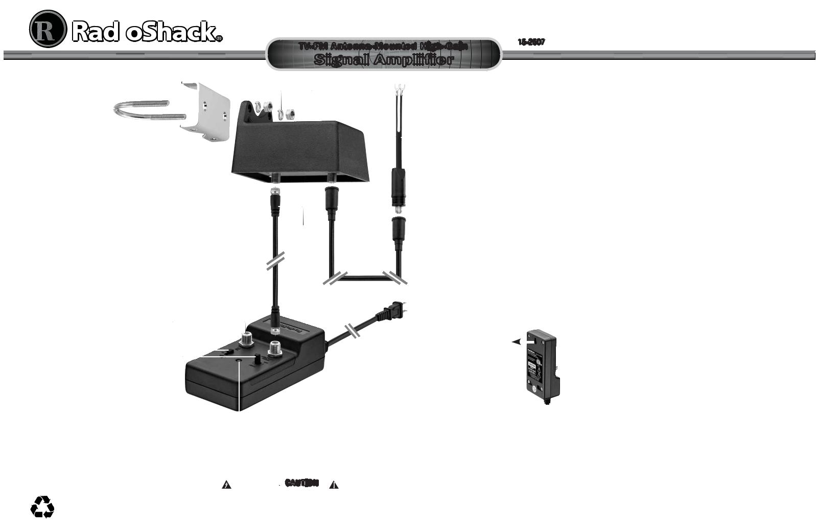 Radio Shack 15-2507 User Manual