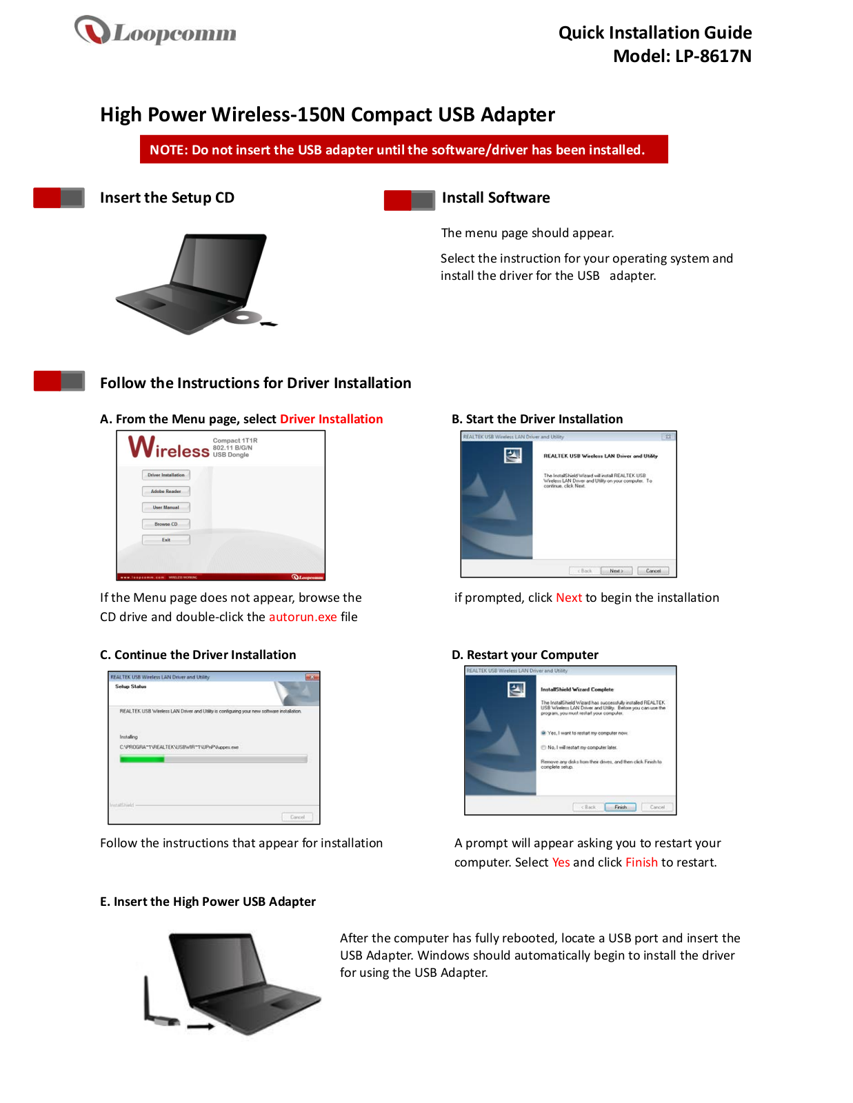 Loopcomm LP-8617N User Manual