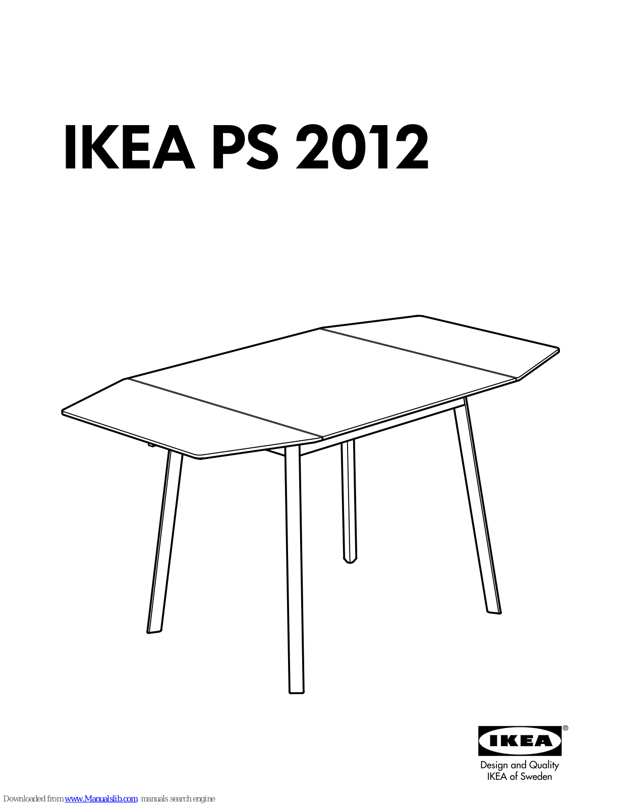 IKEA PS 2012 Assembly Instructions Manual - ManualMachine.com