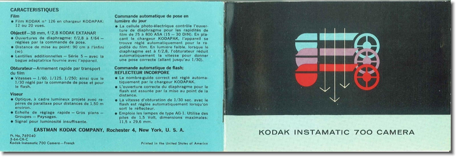 KODAK 700 Instruction Manual