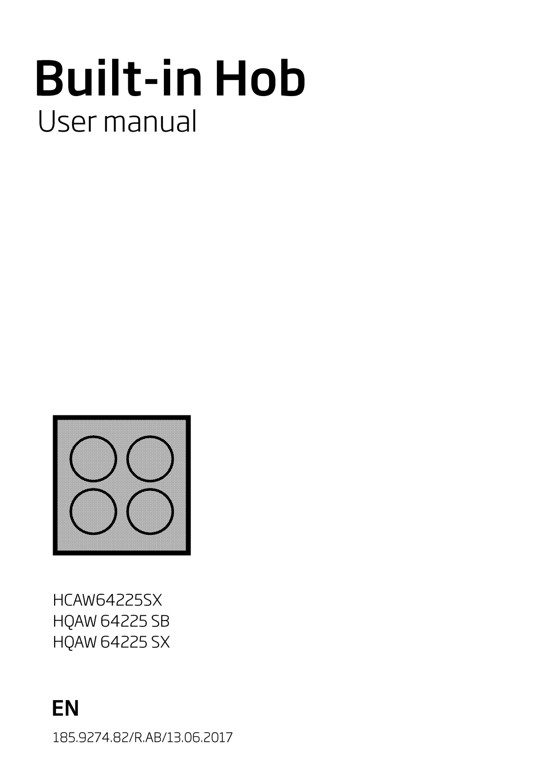 Beko HCAW64225SX, HQAW64225SB, HQAW64225SX User Manual