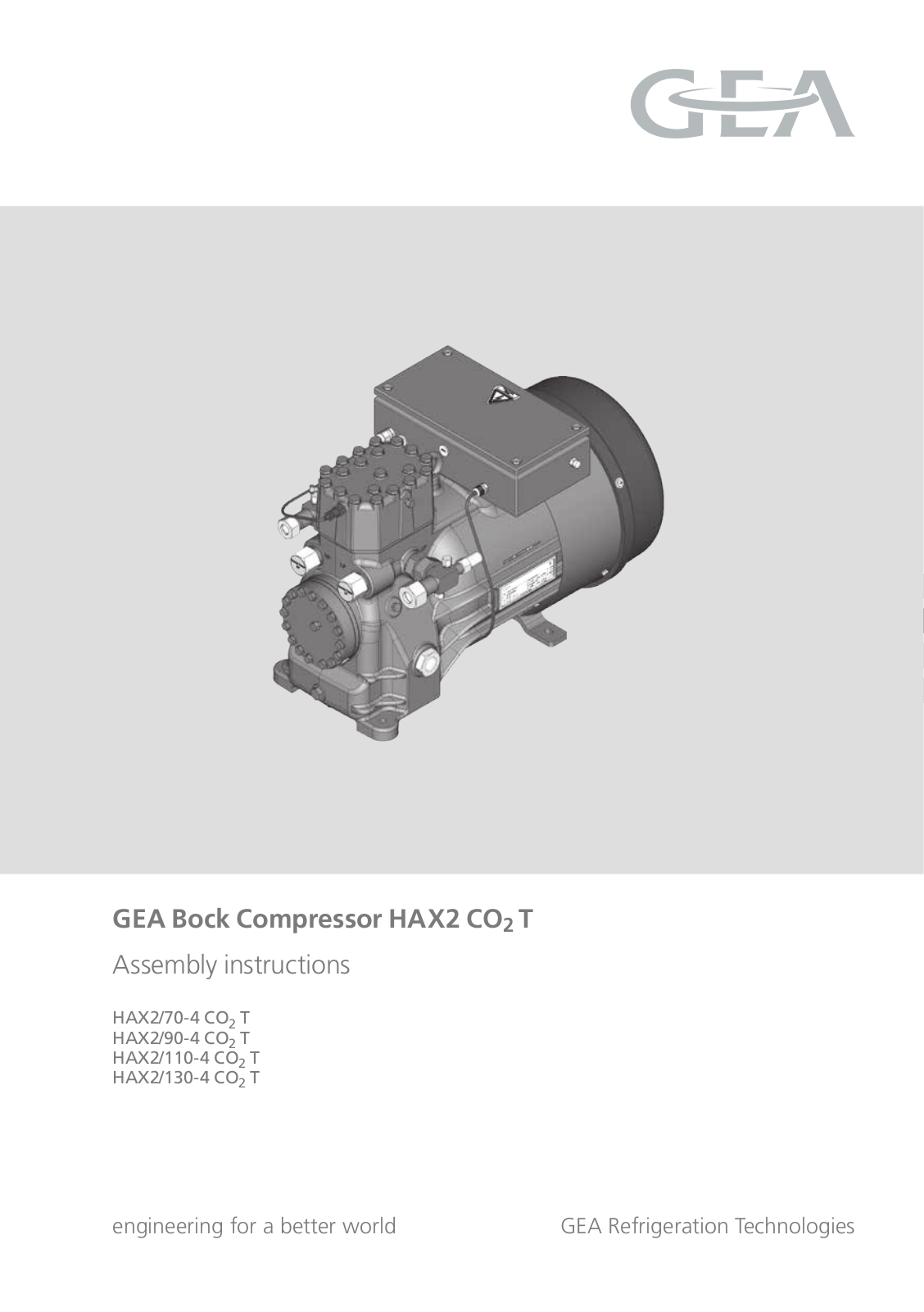 GEA Bock HAX2CO2T User Manual