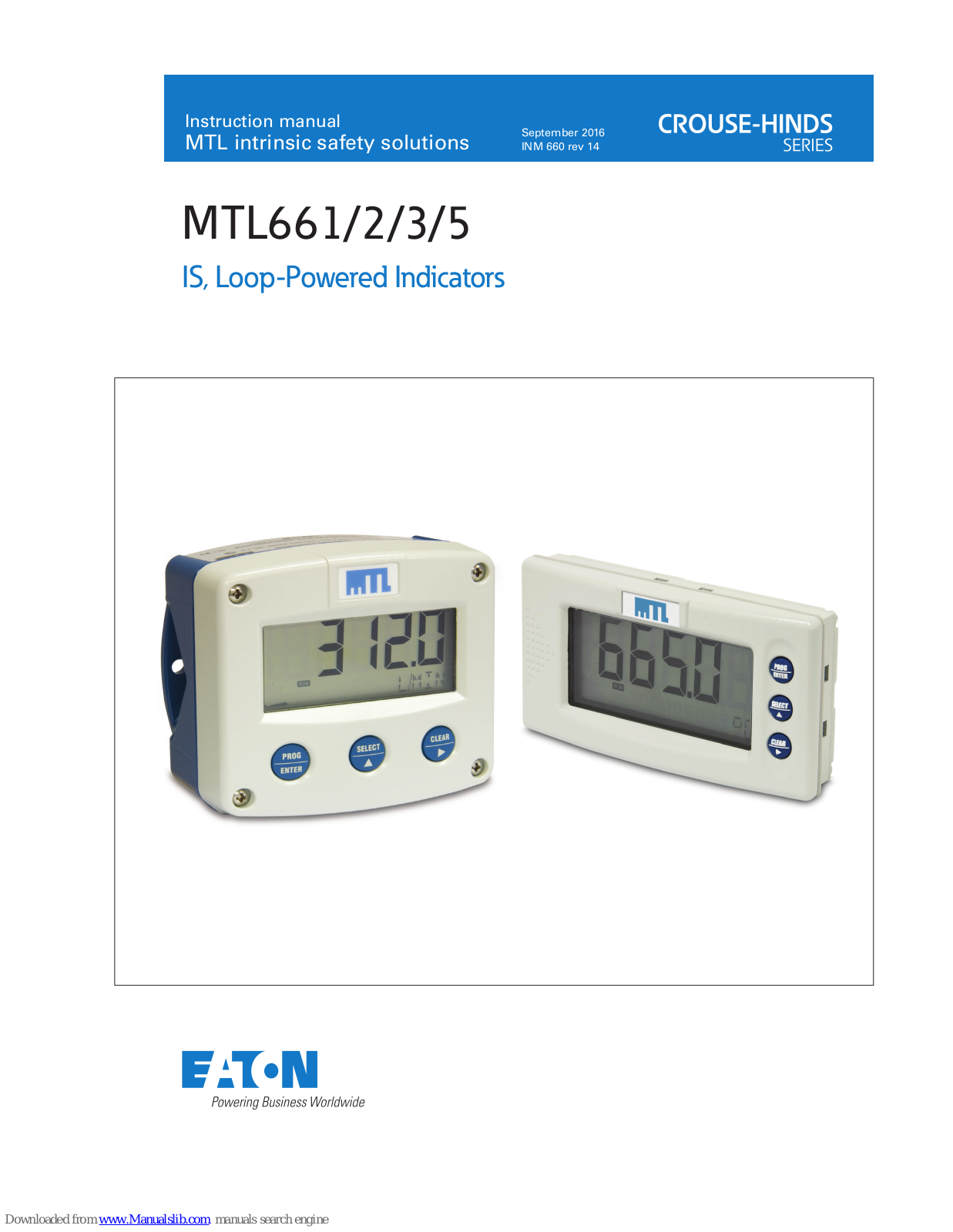 Eaton MTL661, MTL665, MTL662, MTL663 Instruction Manual