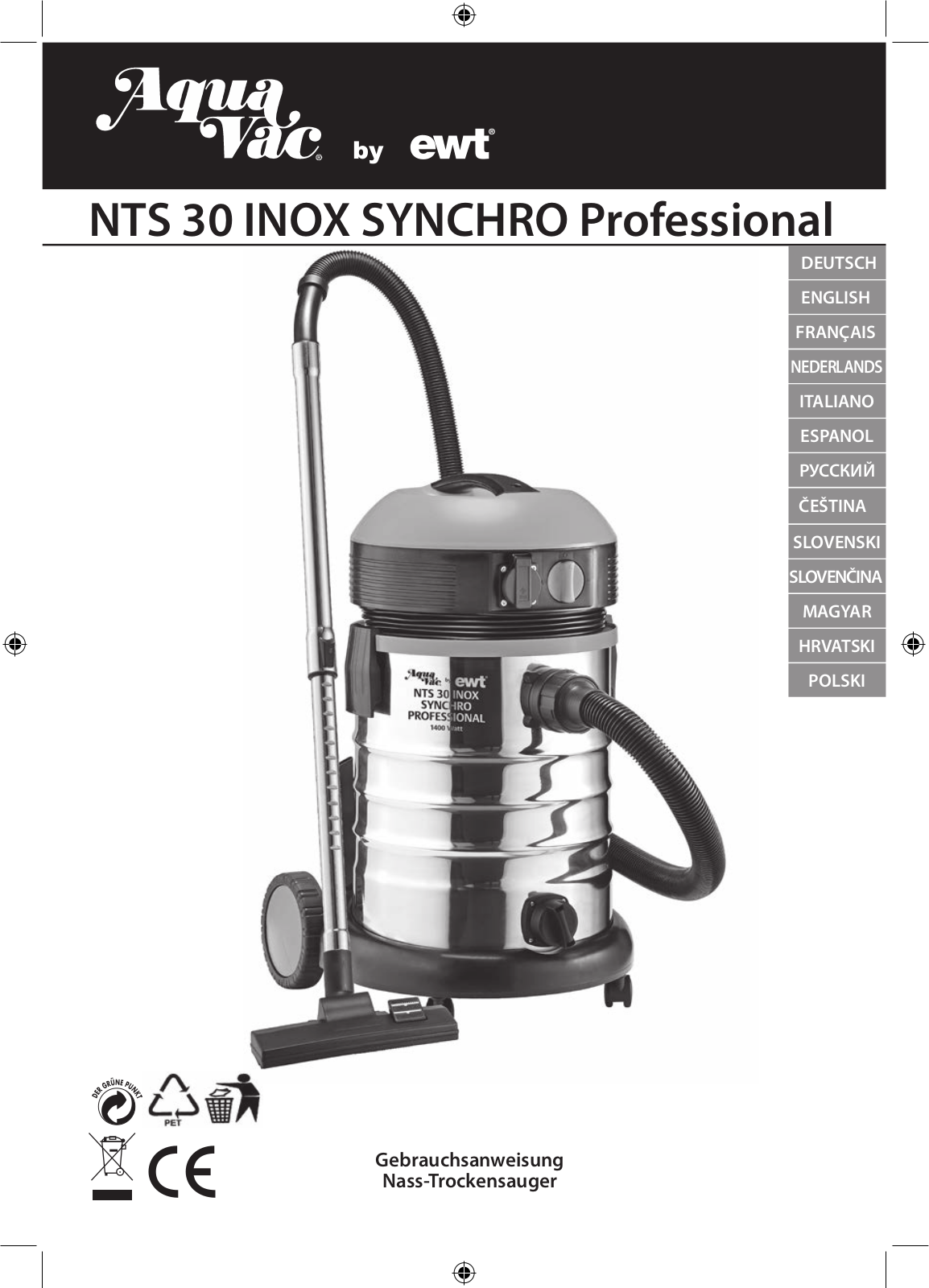 AQUAVAC NTS 30 User Manual