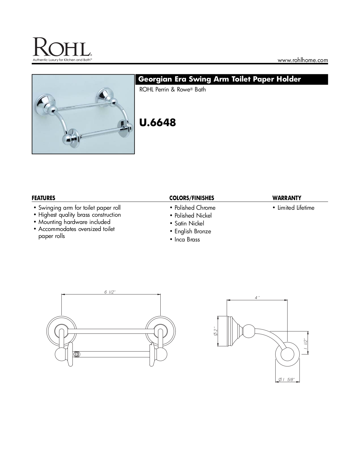 Perrin & Rowe XRH1032 Specifications - ManualMachine.com
