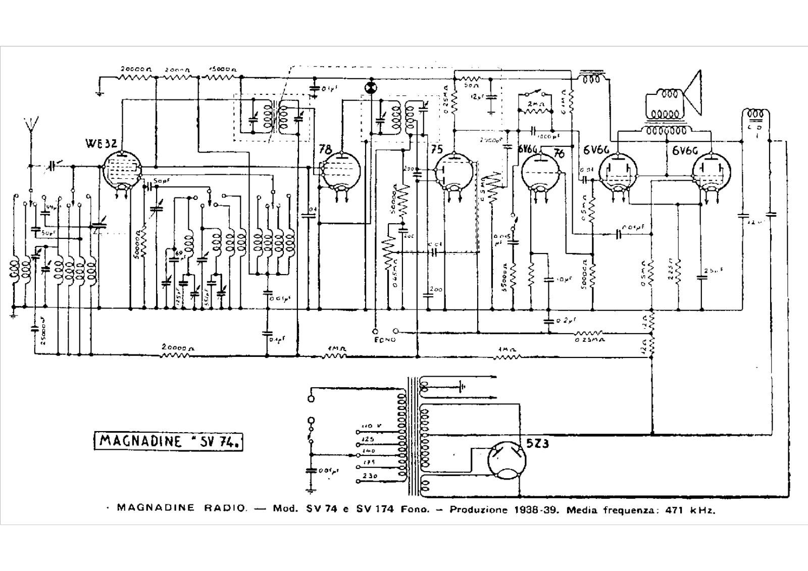 Magnadyne sv74, sv174 schematic - ManualMachine.com
