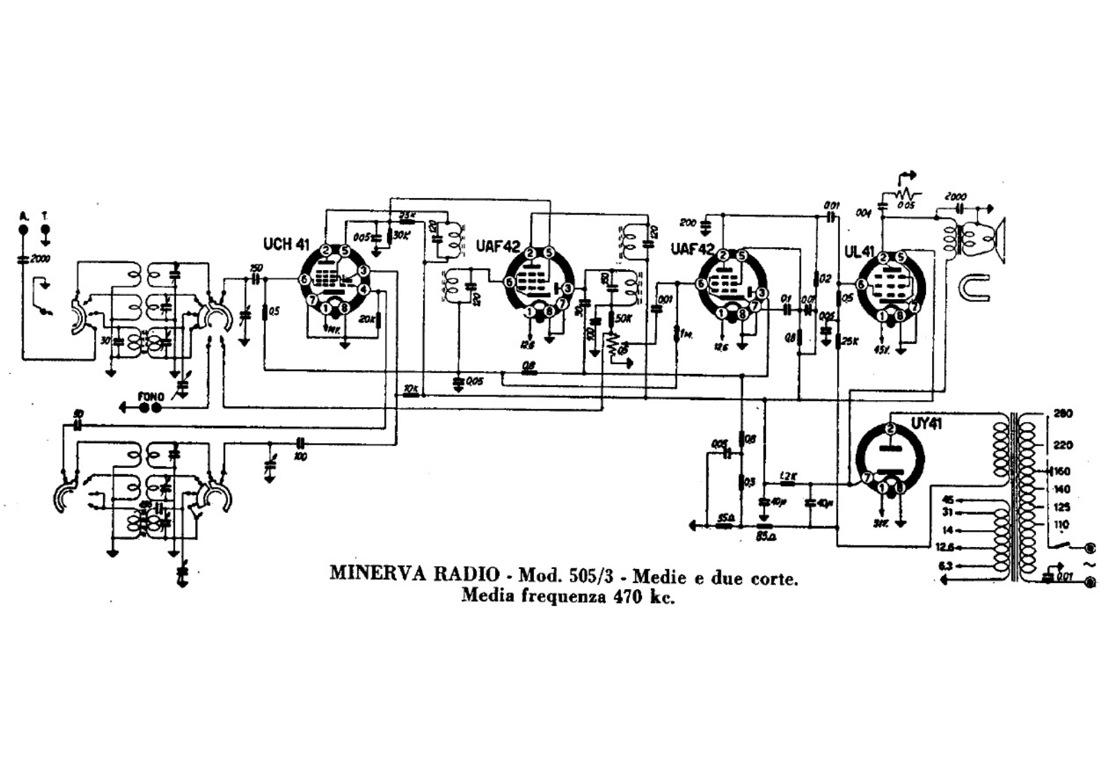 Minerva 505 3 schematic