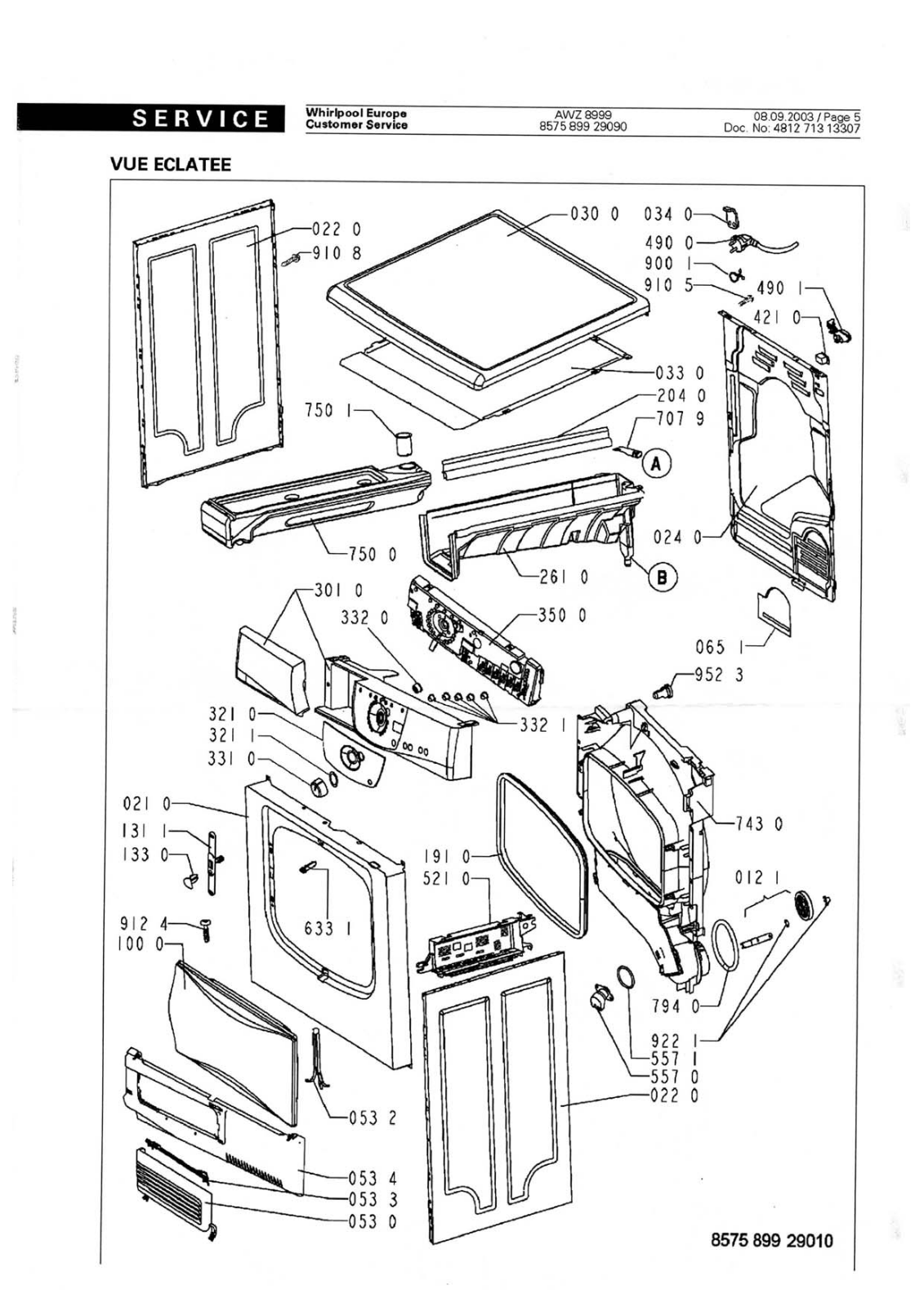 WHIRLPOOL AWZ 8999 User Manual