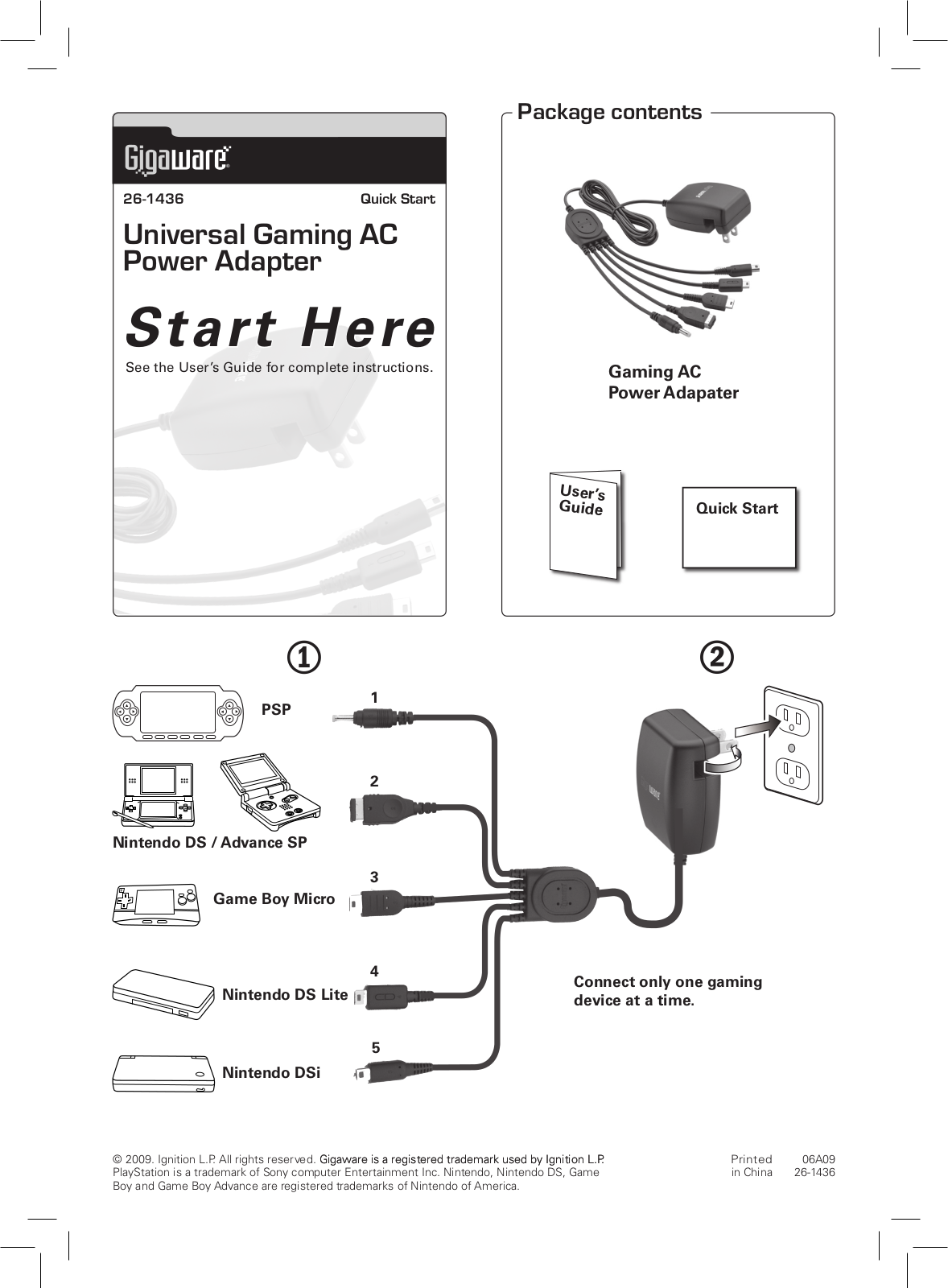 Radio Shack Gigaware 26-1436 User Manual