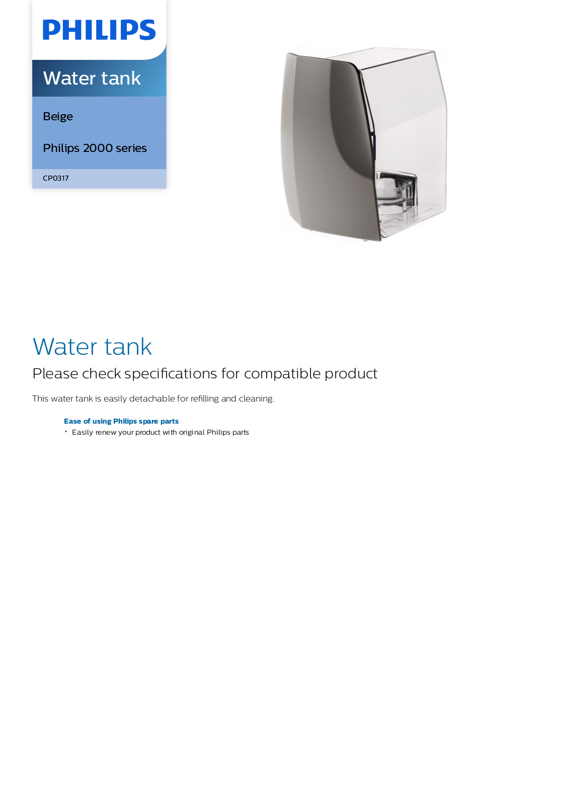 Philips CP0317/01 leaflet - ManualMachine.com