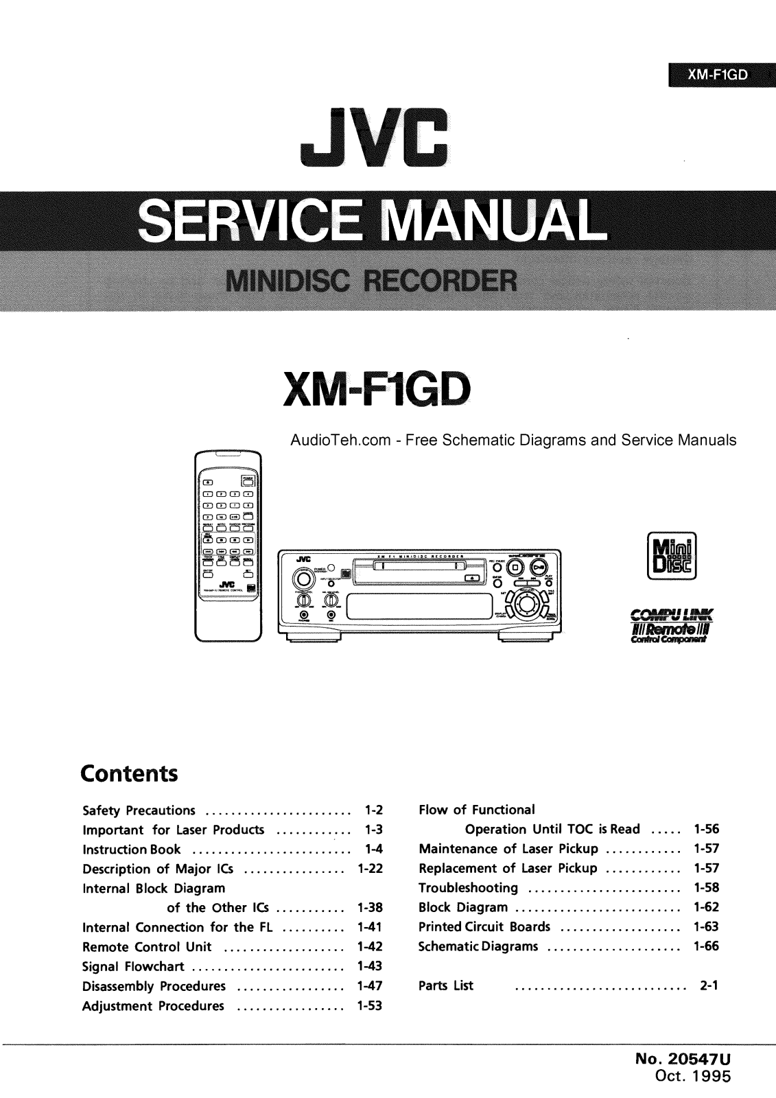 JVC XMF-1-GD Service manual