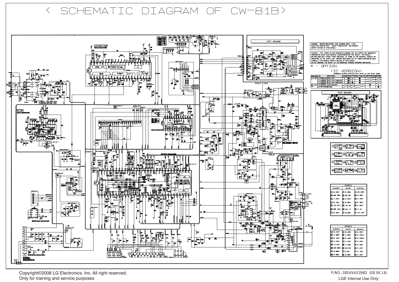 LG 21FJ8RL, 21FU6TL Schematic