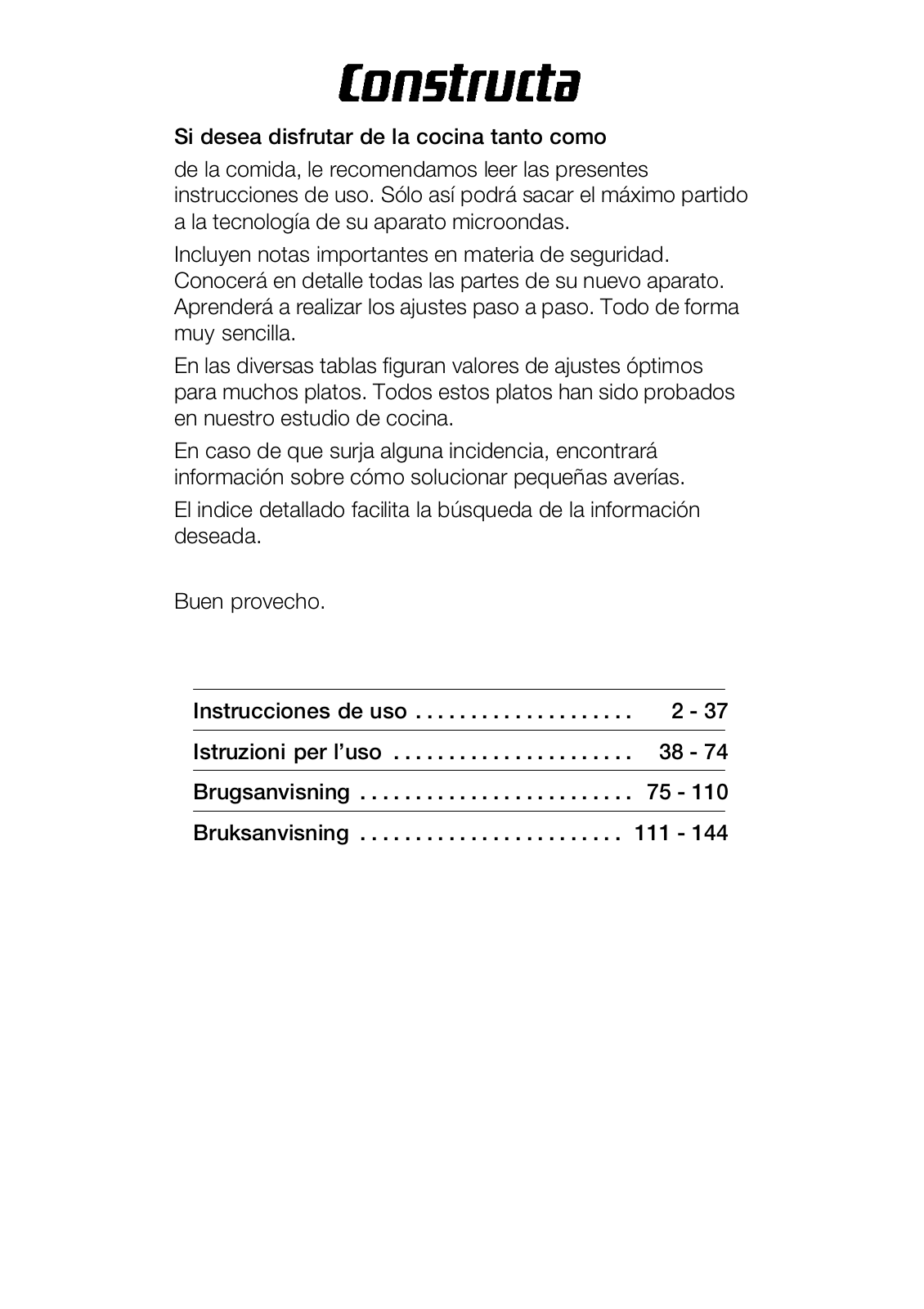 Constructa CN161120, CN151150, CN161150 User Manual