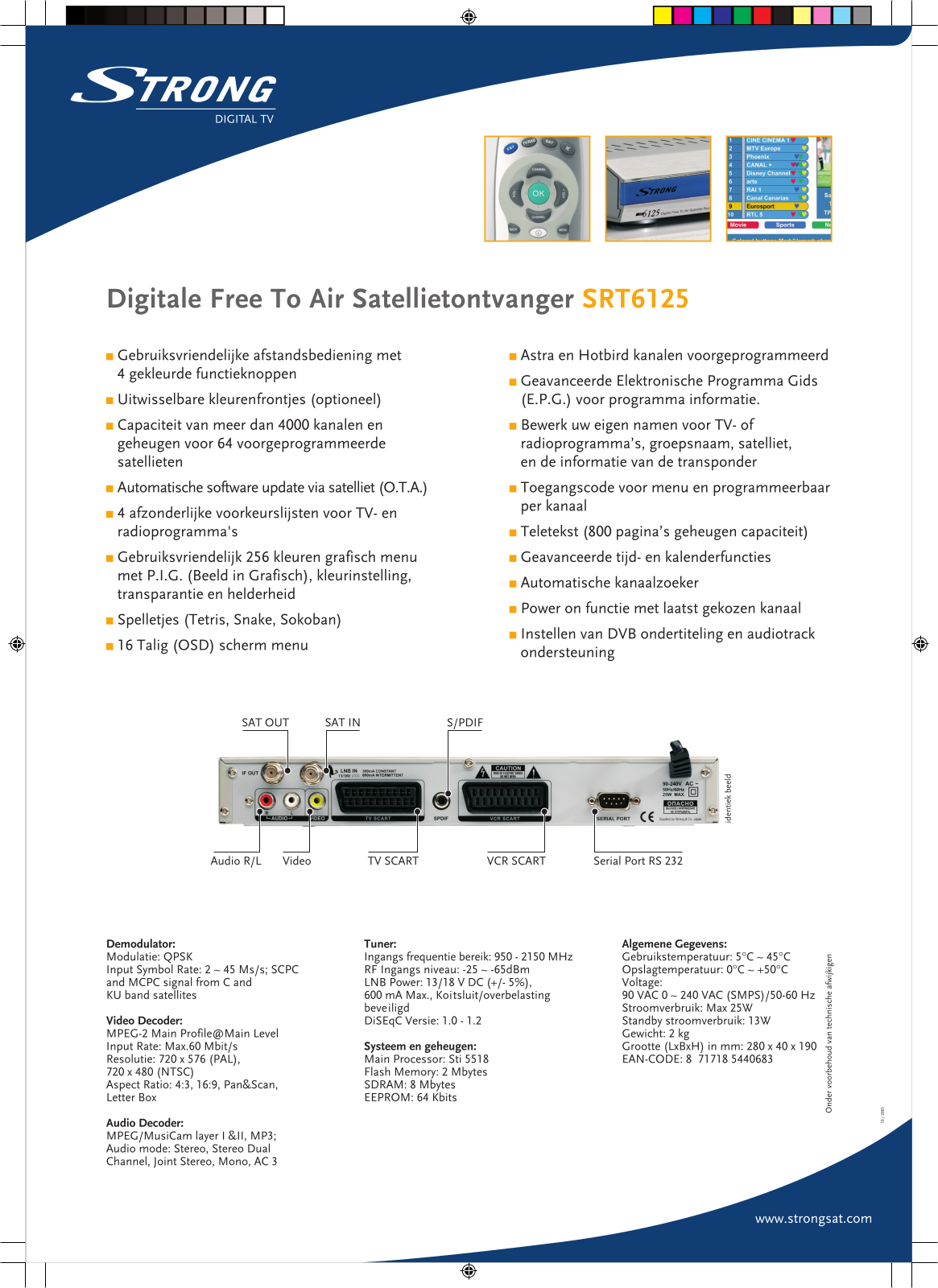 Strong SRT 6125 User Manual