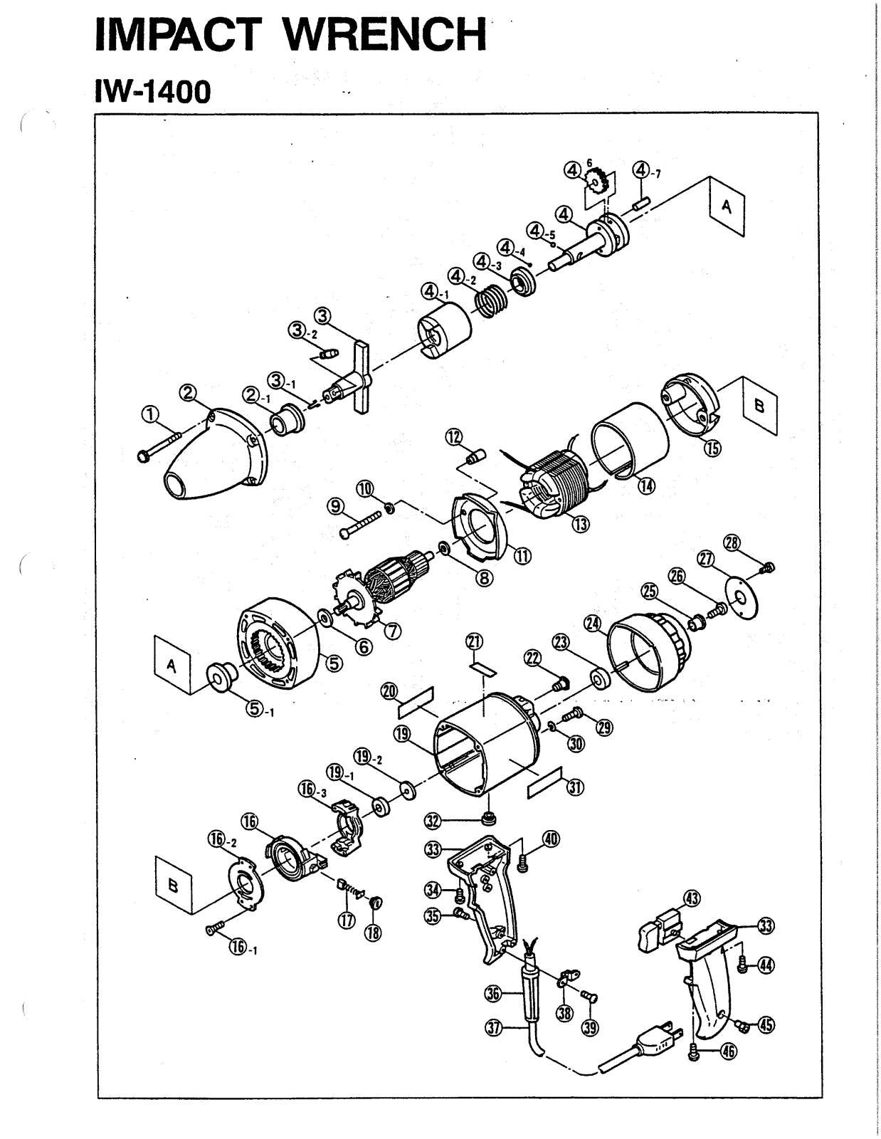 Ryobi IW1400 User Manual