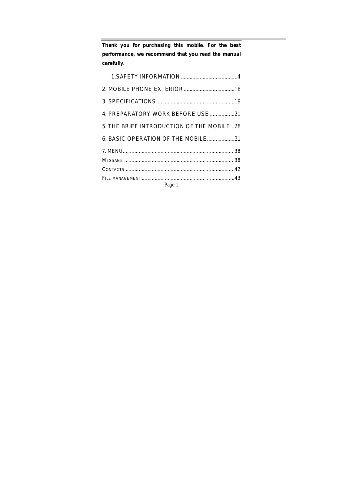 CLC PLUMSTUBBYII User Manual