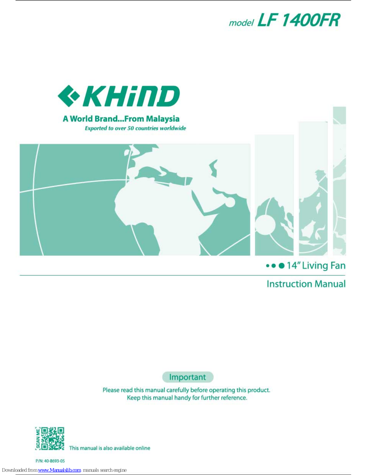 KHIND LF 1400FR Instruction Manual