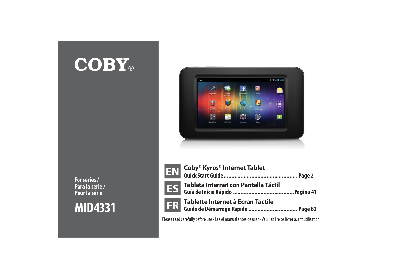 Coby Communications MID4331 Users Manual