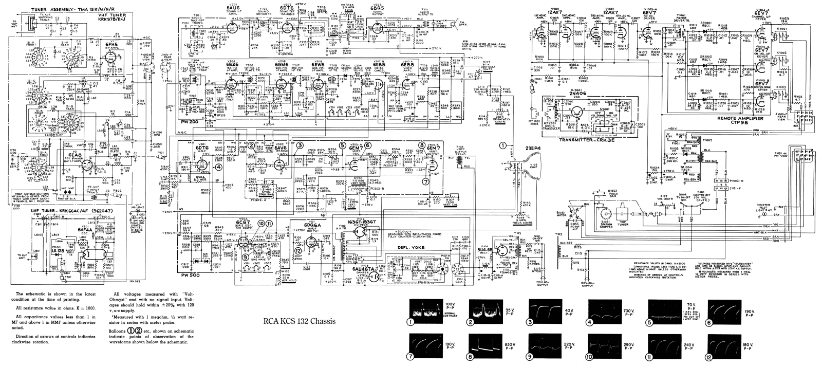 RCA KCS-132 Schematic