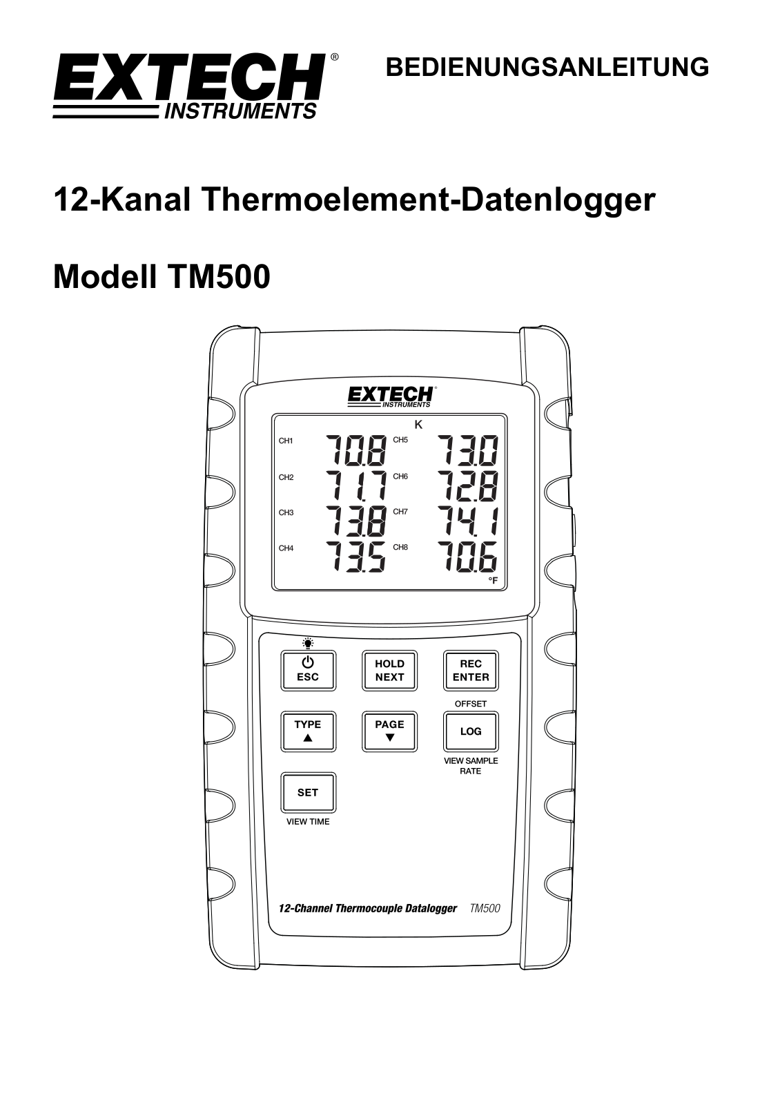 Extech TM500 User guide