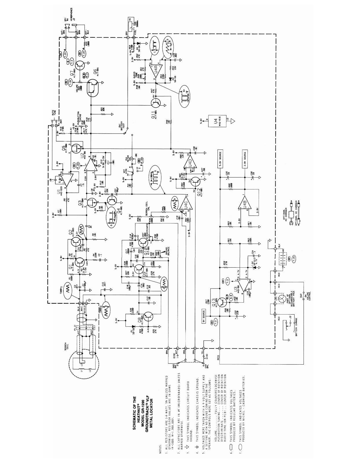 Heathkit GR-1290 Schematic