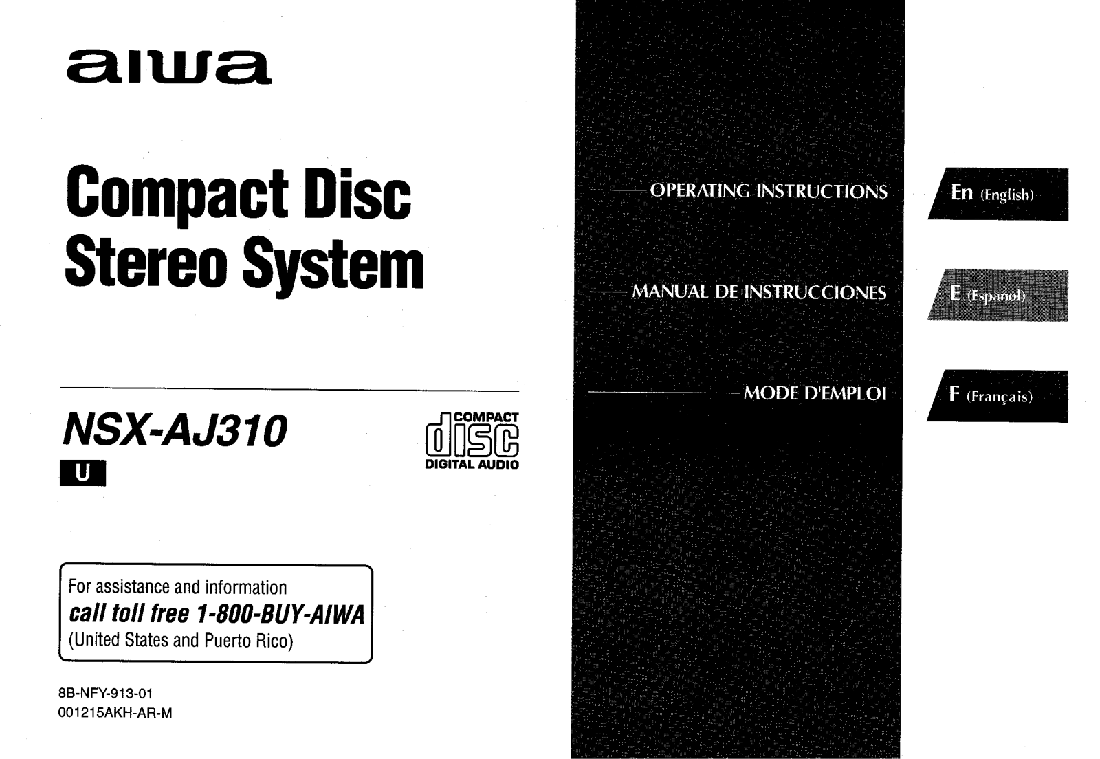 Sony NSXAJ310 Operating manual