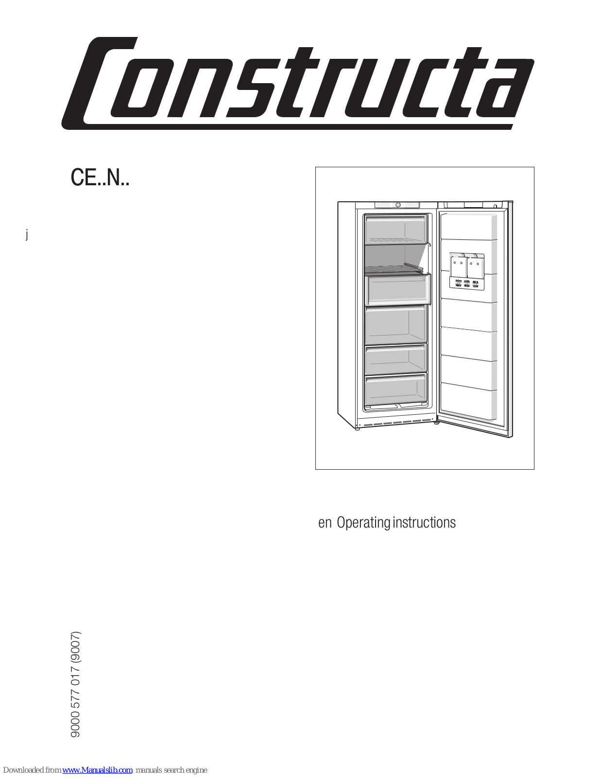 CONSTRUCTA Fridge, CE..N.. Operating Instructions Manual