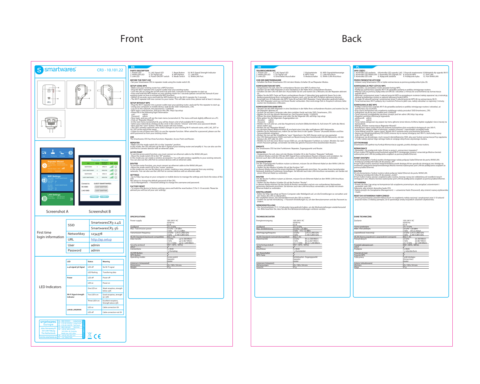 Smartwares CR3 User Manual