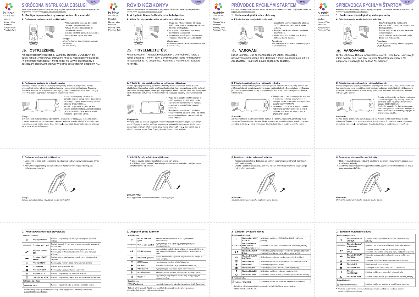 HUBBLE CONNECTED Nursery View Premium 5 User guide - ManualMachine.com
