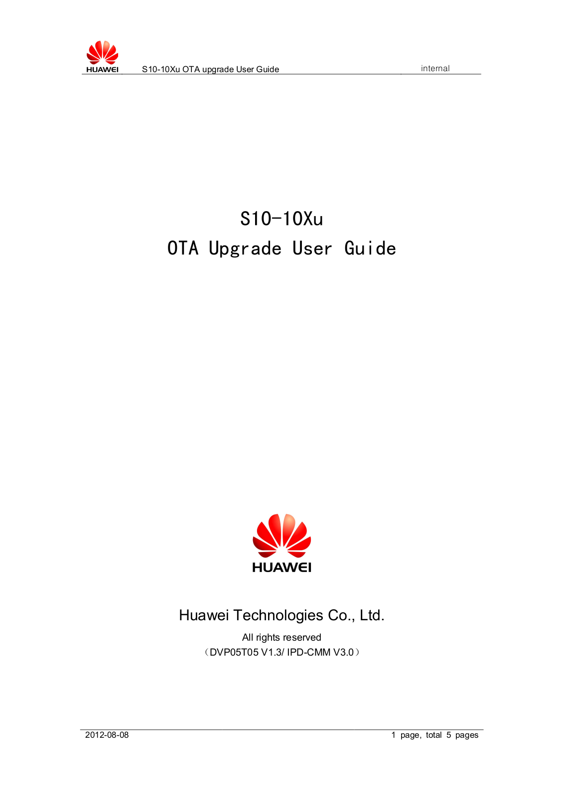 Huawei S10-10Xu User Guide