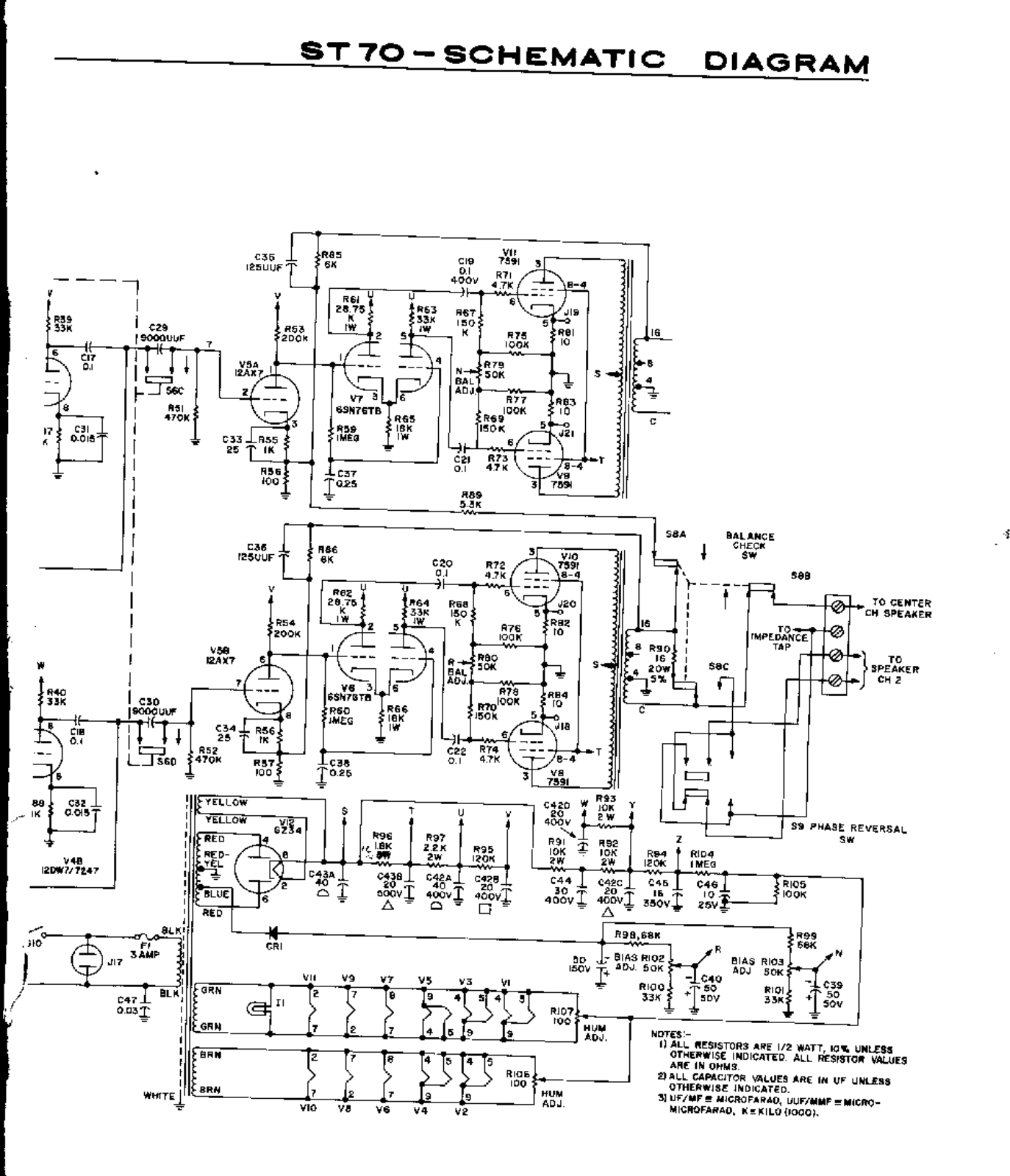 Eico st 70 schematic