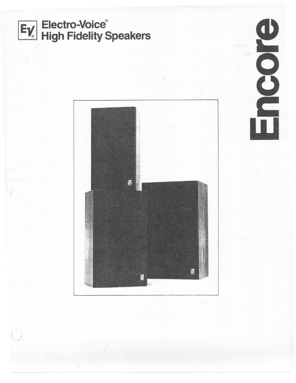 Electro-voice ENCORE 77, ENCORE 33 DATASHEET