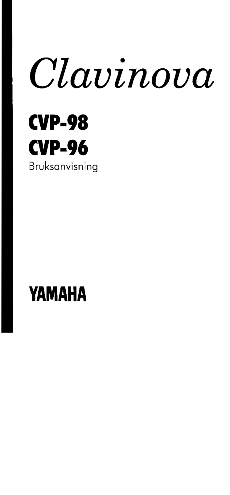 Yamaha CVP-98, CVP-96 User Manual
